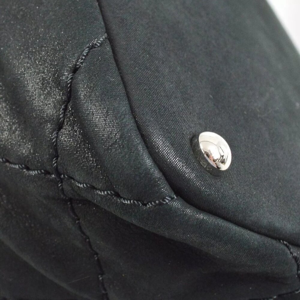 Chanel Black Glitter Fabric Wild Stitch 2way Tote Handbag - Picture 8 of 9